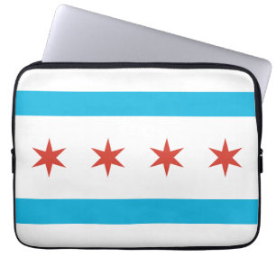 Chicago-Flagge Laptopschutzhülle