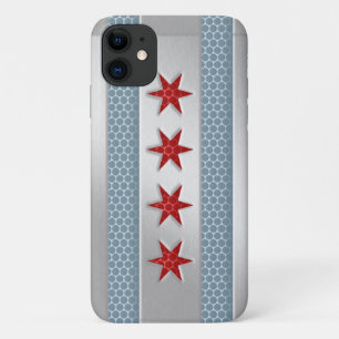 Chicago Flagge Metall gebürstet Case-Mate iPhone Hülle