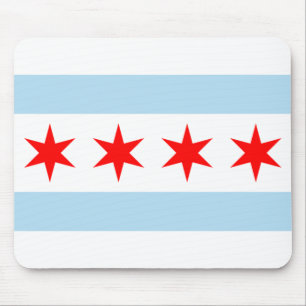 Chicago-Flagge Mousepad