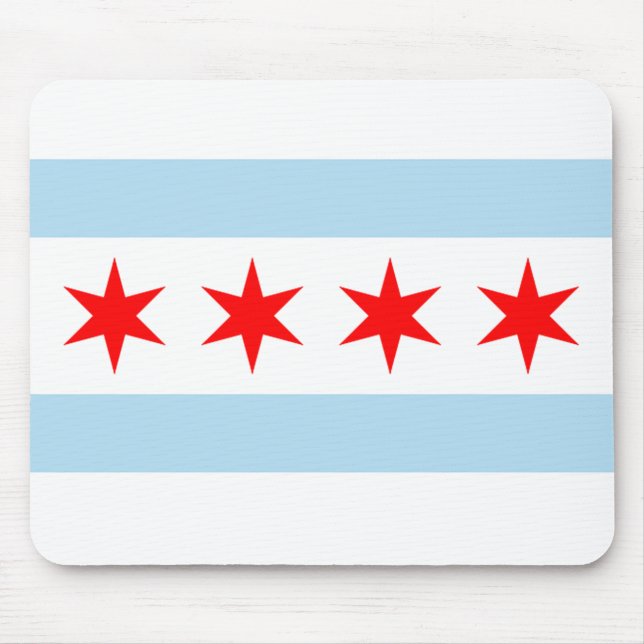 Chicago-Flagge Mousepad (Vorne)