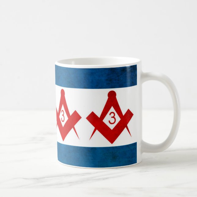 Chicago-Flagge/orientalische Kaffee-Tasse des Kaffeetasse (Rechts)
