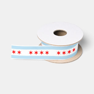Chicago-Flagge Satinband