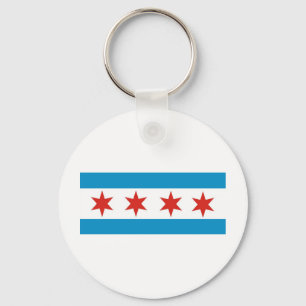 Chicago-Flagge Schlüsselanhänger