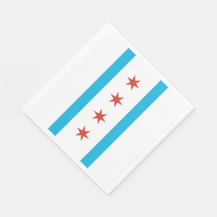 Chicago-Flagge Serviette