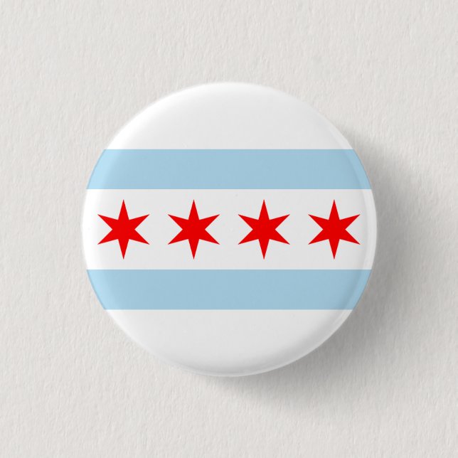 CHICAGO-FLAGGEN-BUTTON BUTTON (Vorderseite)
