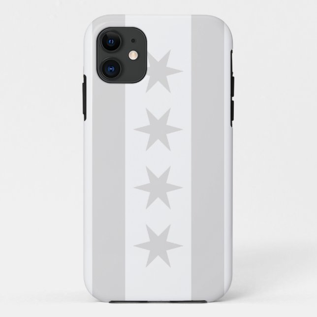 Chicago-Flaggen-Grau - iPhone 5 Case-Mate iPhone Hülle (Rückseite)