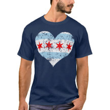 Chicago-Flaggen-Herzt-shirt