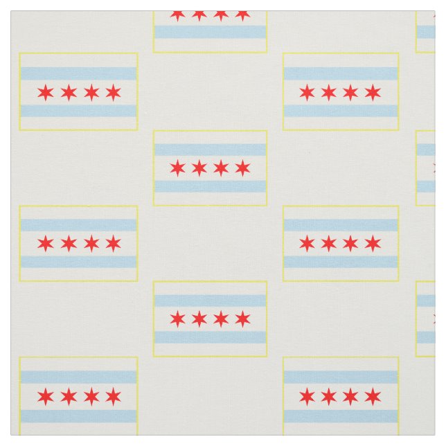 Chicago-Flaggen-Muster Stoff (Muster)