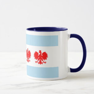 Chicago-Flaggen-Polnischart-Tasse Tasse