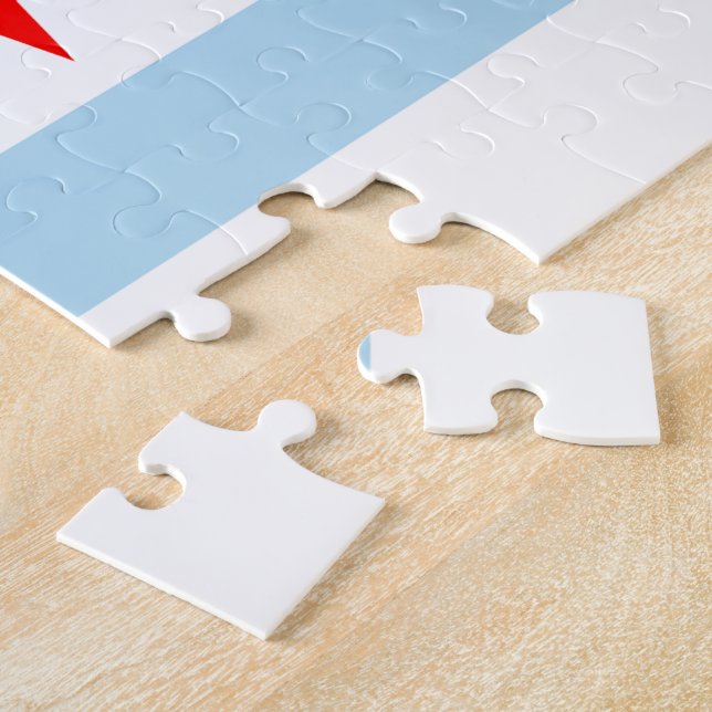 Chicago-Flaggen-Puzzlespiel (Seite)