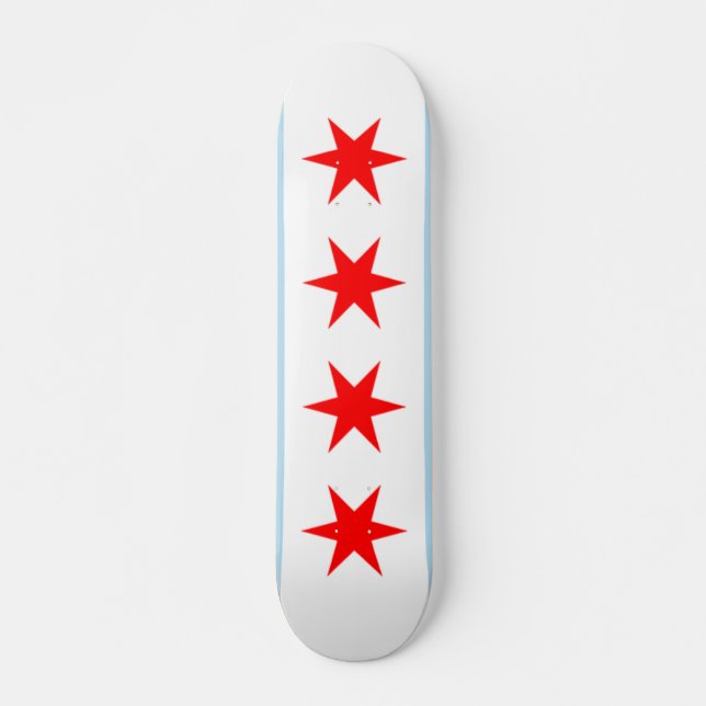 Chicago-Flaggen-Skateboard-Plattform Skateboard (Vorne)