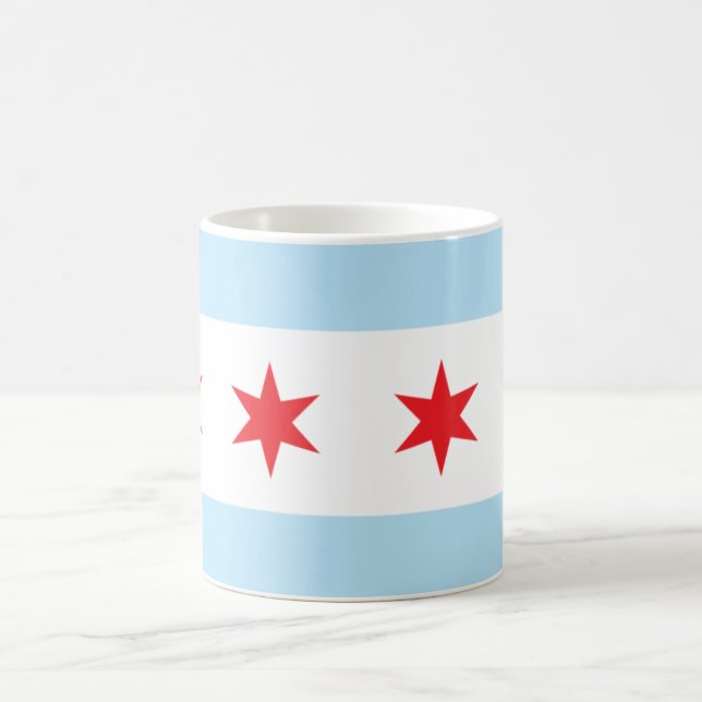 Chicago-Flaggen-Tasse Kaffeetasse (Mittel)