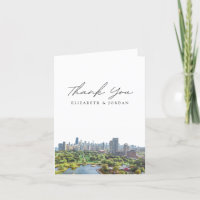 Chicago Foto Lincoln Park Blank Dankeschön Karte