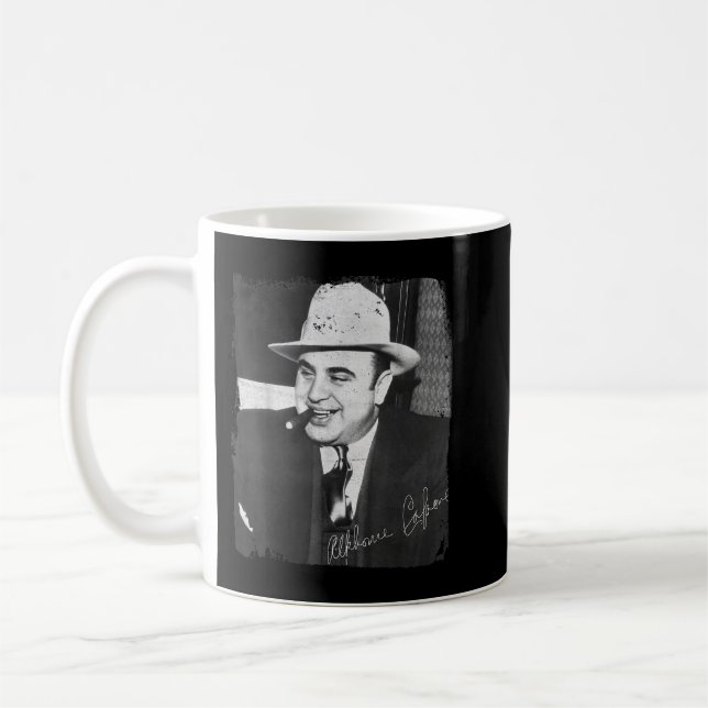 Chicago Gangster Alphonse Gabriel Great Al Capone Kaffeetasse (Links)