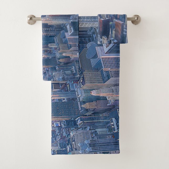 Chicago Gebäude Artwork| Badhandtuch Set (Insitu)