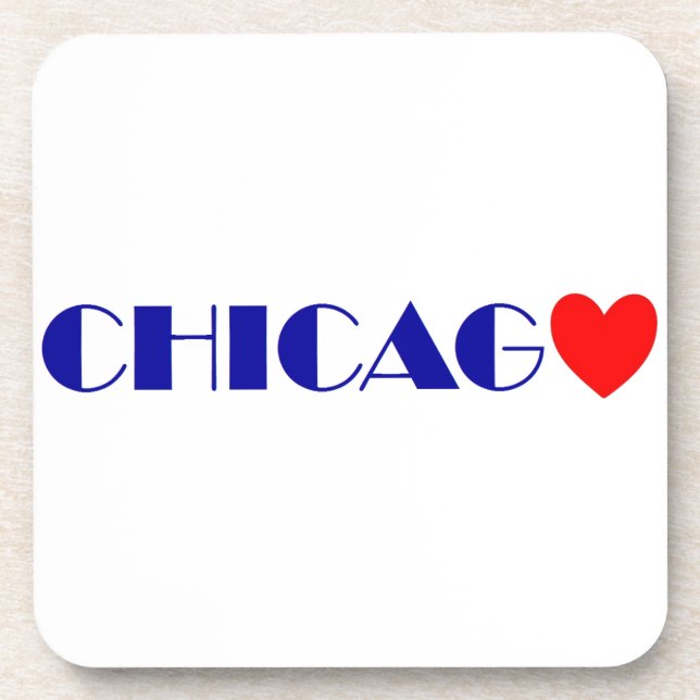 Chicago Getränkeuntersetzer (Vorderseite)