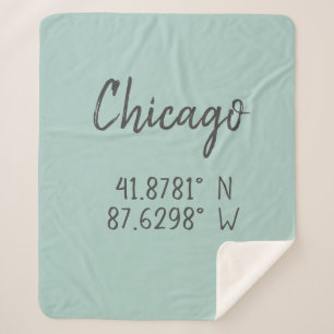 Chicago GPS koordiniert Breitengrad Sherpadecke
