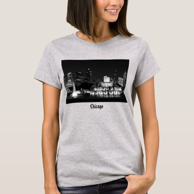 Chicago Grant Park Grayscale T - Shirt (Vorderseite)