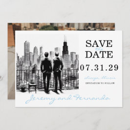 Chicago Grooms Save The Date