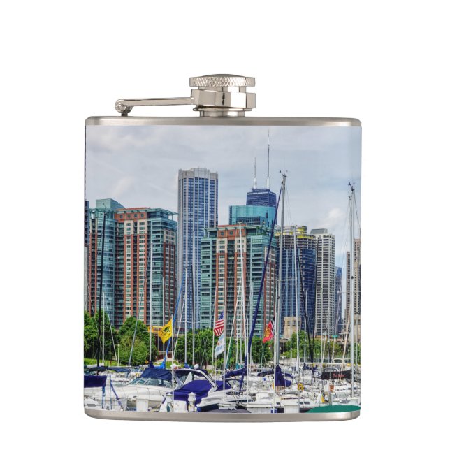 Chicago Harbor Flachmann (Vorderseite)