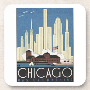 Chicago hat alles getränkeuntersetzer