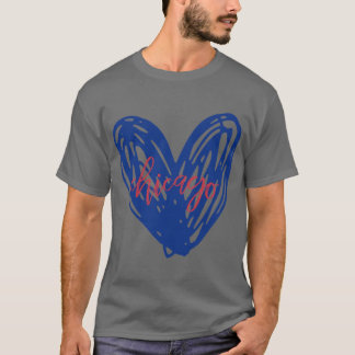 Chicago Herz 3 Oversifiziert T-Shirt