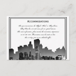 Chicago Hochzeit in Urlaubsort Unterkünfte Begleitkarte