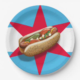 Chicago Hotdog-Party Pappteller