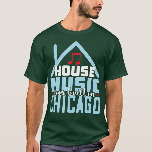 Chicago House Music Vintag EDM Disco T-Shirt (Vorderseite)