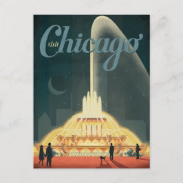 Chicago, IL - Besuch Chicago Postkarte
