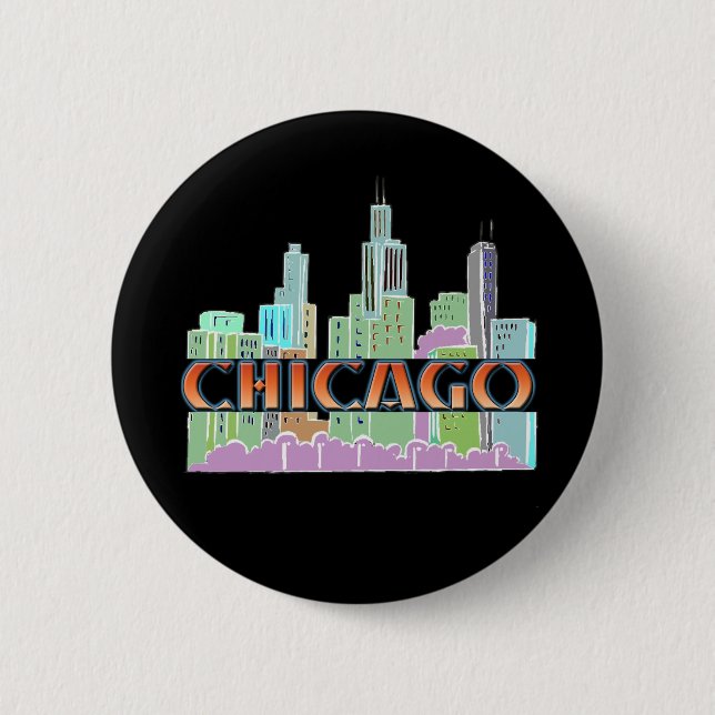 Chicago IL Button (Vorderseite)