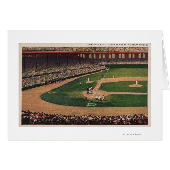 Chicago, IL - Comiskey Park, Zuhause Plate, Baseba (Vorderseite (Horizontal))