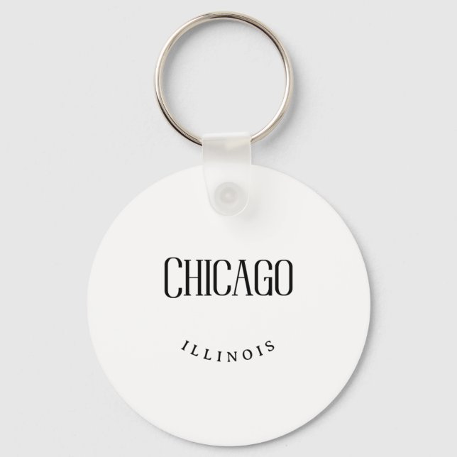 Chicago IL Schlüsselanhänger (Vorderseite)