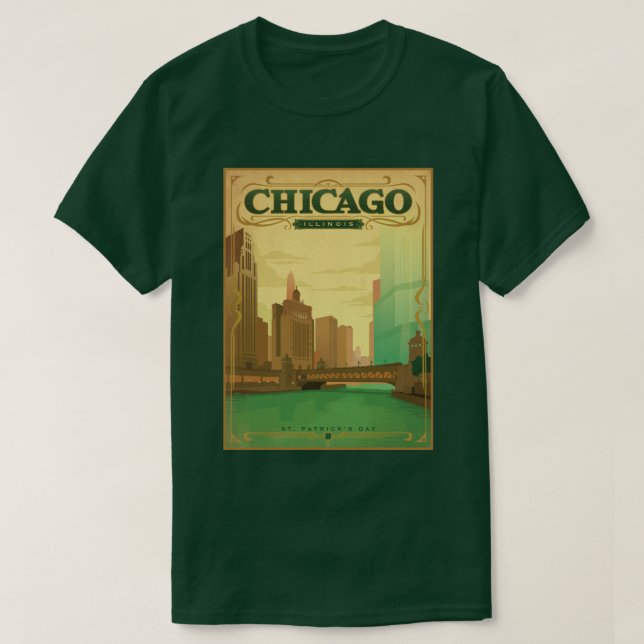 Chicago, IL - St. Patrick's Day T-Shirt (Design vorne)