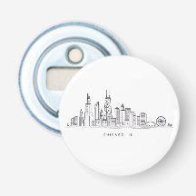 Chicago IL Stadtbild-Illustration
