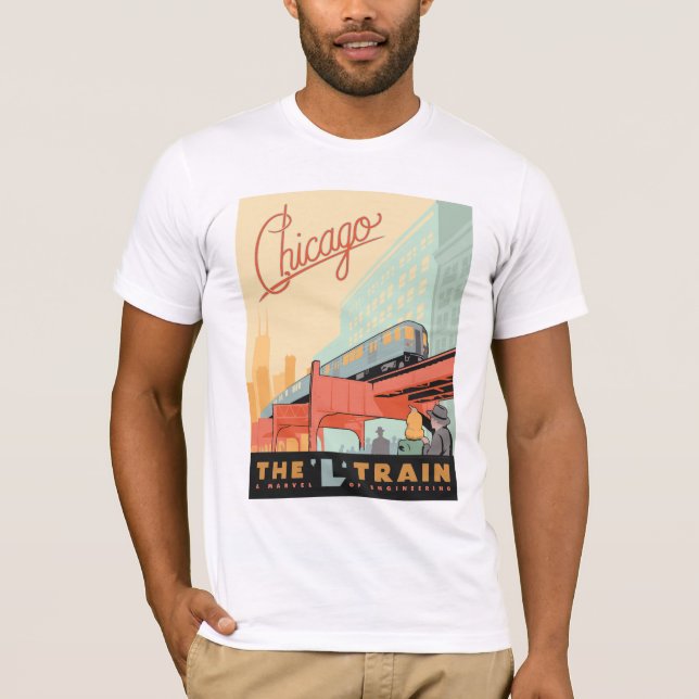 Chicago, IL - Zug "L" T-Shirt (Vorderseite)