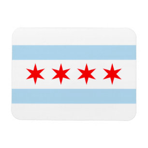 Chicago Illinois 4 Sterne Vintage Reise Magnet