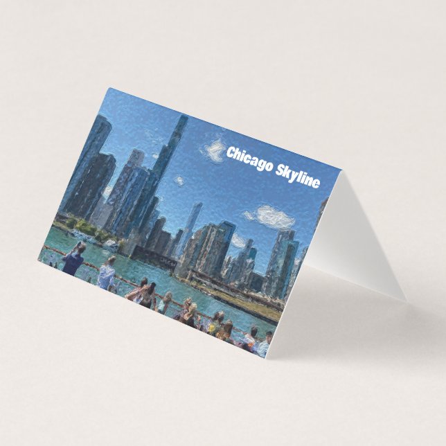 Chicago, Illinois Abstrakt Skyline (Vorderseite)