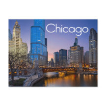 Chicago, Illinois at Night United Staaten