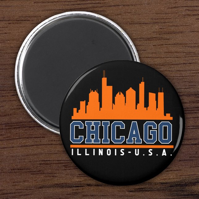 Chicago Illinois Beatiful Skyline Magnet (Von Creator hochgeladen)