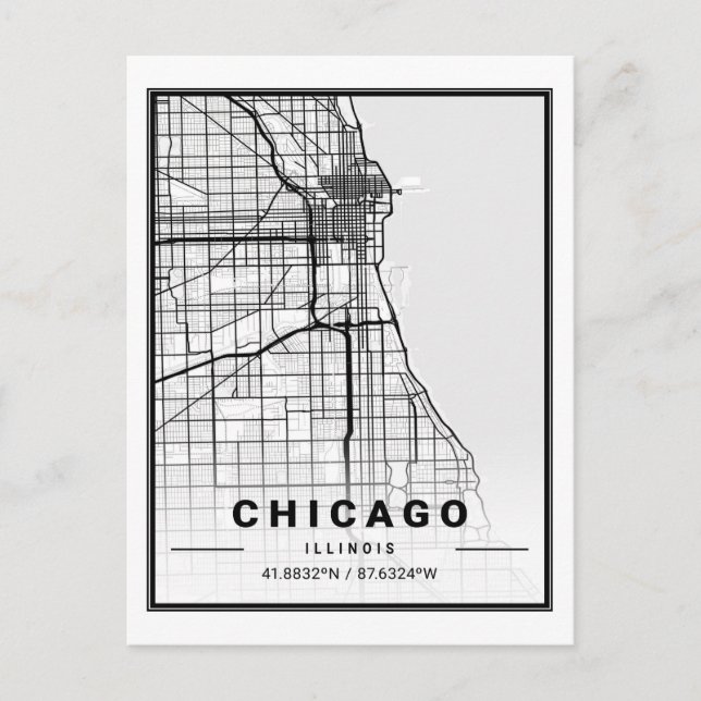 Chicago Illinois Carolina USA Reisen Postkarte (Vorderseite)