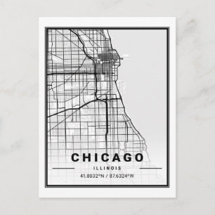 Chicago Illinois Carolina USA Travel City Carte