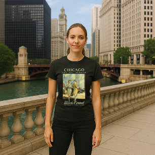 Chicago Illinois Central Vintage 1925 Anzeige T-Shirt