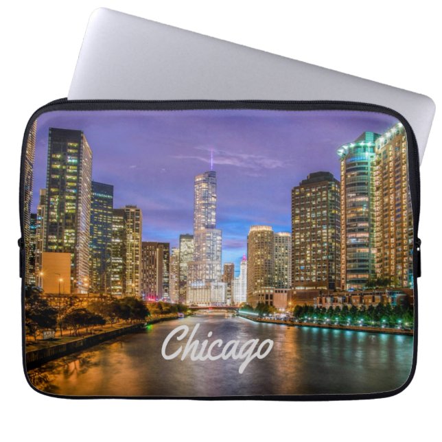 Chicago Illinois City Laptopschutzhülle (Vorderseite)