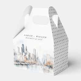 Chicago, Illinois City Scape Geschenkschachtel