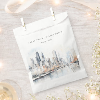Chicago, Illinois City Scape Geschenktütchen