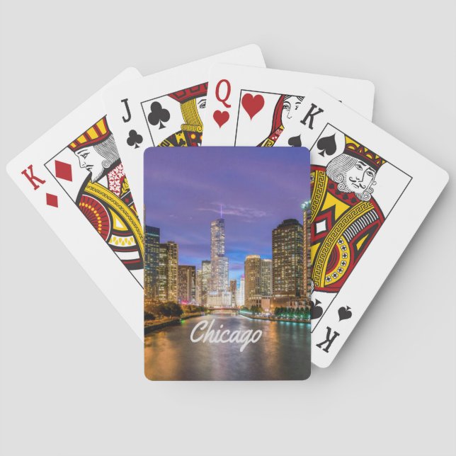 Chicago Illinois City Spielkarten (Rückseite)