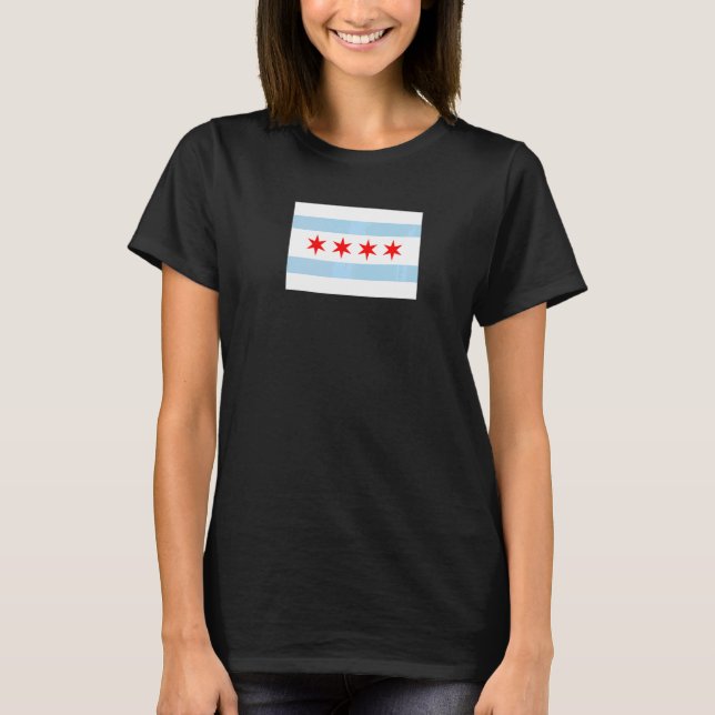 Chicago Illinois Flag T-Shirt (Vorderseite)