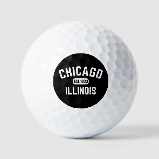 Chicago Illinois Golfball (Vorderseite)