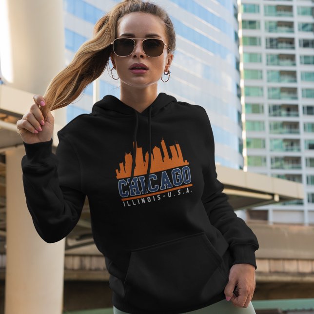 Chicago, Illinois Iconic Skyline Hoodie (Von Creator hochgeladen)